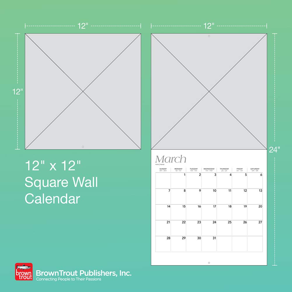 Motivation 2022 12 x 12 Inch Monthly Square Wall Calendar with Foil Stamped Cover by Plato, Inspiration Quotes