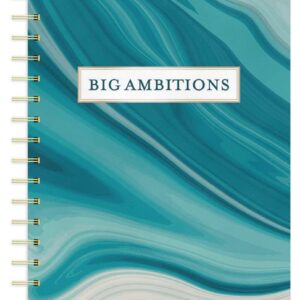 Big Ambitions 2022 6.9 x 9.8 Inch Weekly Karma Planner by Brush Dance | Thicker and Bigger than Average Planner | Artwork Motivation Inspiration