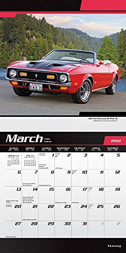 Mustang OFFICIAL 2022 7 x 7 Inch Monthly Mini Wall Calendar with Foil Stamped Cover, Ford Motor Muscle Car