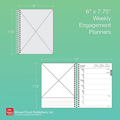 Kittens 2022 6 x 7.75 Inch Spiral-Bound Wire-O Weekly Engagement Planner Calendar | New Full-Color Image Every Week | Animals Cats Pets