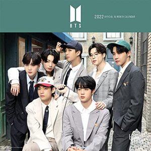 BTS OFFICIAL 2022 7 x 7 Inch Monthly Mini Wall Calendar, K-Pop Bangtan Boys Music