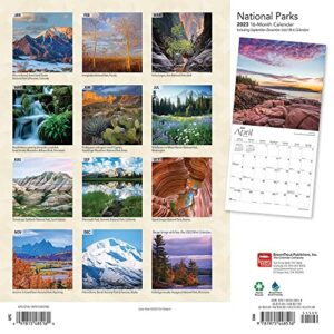 National Parks | 2023 12 x 24 Inch Monthly Square Wall Calendar | Foil Stamped Cover | BrownTrout | Scenic Yosemite Yellowstone Nature