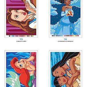 Coloriages mystères Disney - Princesses: Coloriez les chiffres et découvrez l'image