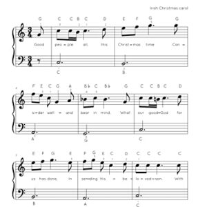 Christmas Carols for Piano. Beginner Christmas Sheet Music Book for Kids and Adults (+Free Audio)