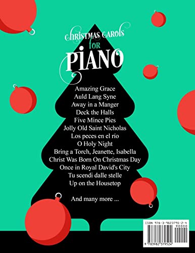 Christmas Carols for Piano. Beginner Christmas Sheet Music Book for Kids and Adults (+Free Audio)