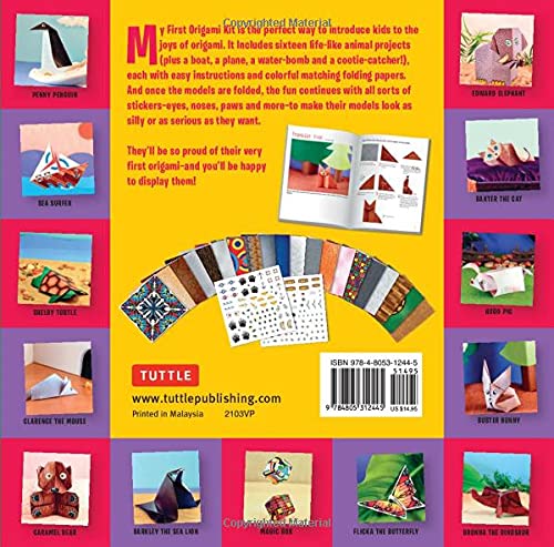 My First Origami Kit: [Origami Kit with Book, 60 Papers, 150 Stickers, 20 Projects]