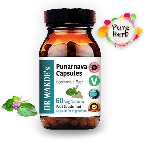 DR WAKDE'S Punarnava Capsules (Boerhavia diffusa, 60 Veg Caps, Plant-Based Supplement, Ayurvedic Herb, All Natural, Vegan)