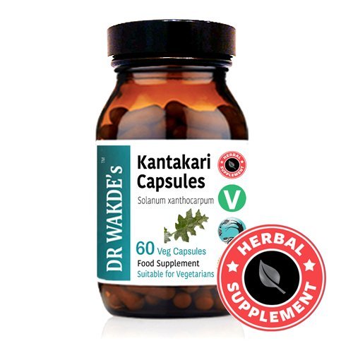 DR WAKDE'S Kantakari Capsules (Solanum xanthocarpum, 60 Veg Caps, Plant-Based Supplement, Ayurvedic Herb, All Natural, Vegan)