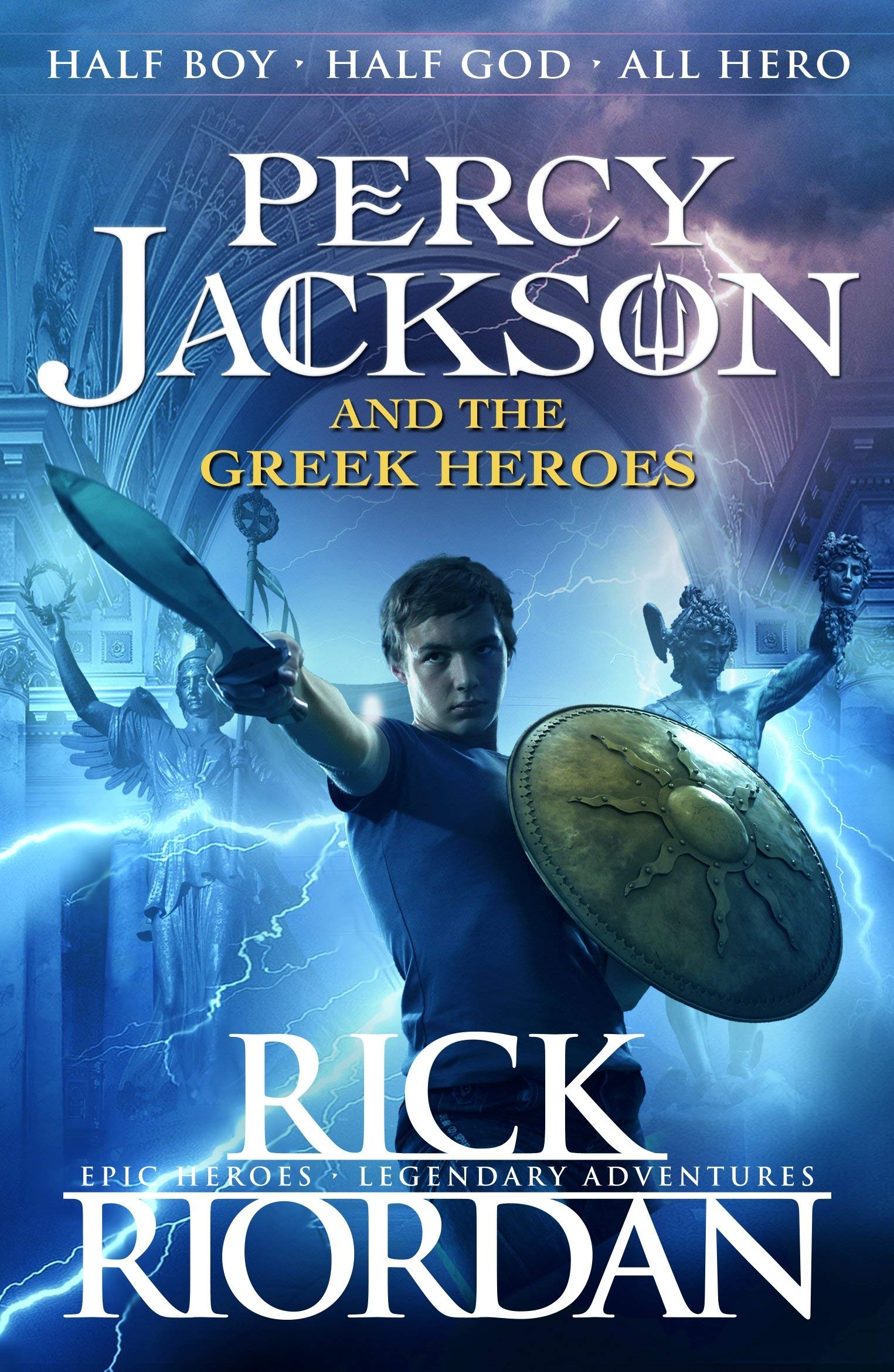 Rick Riordan Collection 4 Books Set (Percy Jackson and the Greek Gods, Percy Jackson and the Greek Heroes, Demigods & Magicians, Percy Jackson and the Singer of Apollo)