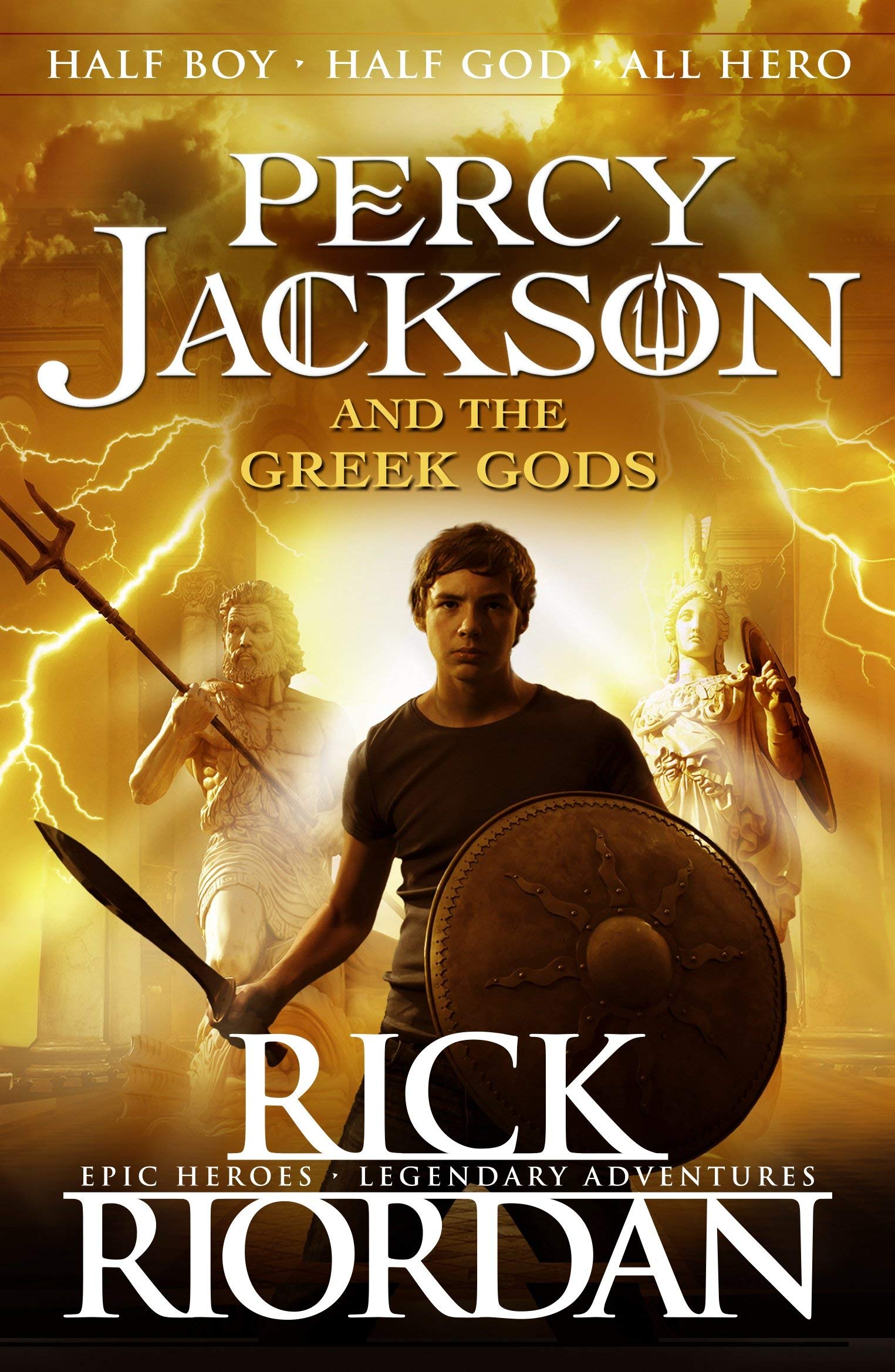 Rick Riordan Collection 4 Books Set (Percy Jackson and the Greek Gods, Percy Jackson and the Greek Heroes, Demigods & Magicians, Percy Jackson and the Singer of Apollo)