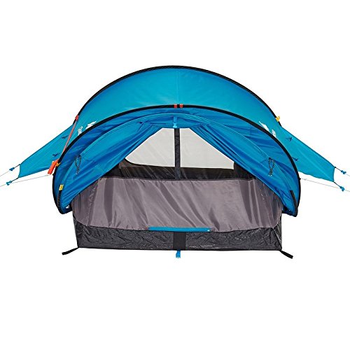 Quechua Waterproof Pop Up Camping Tent 2 Seconds Easy AIR II, 2 Man