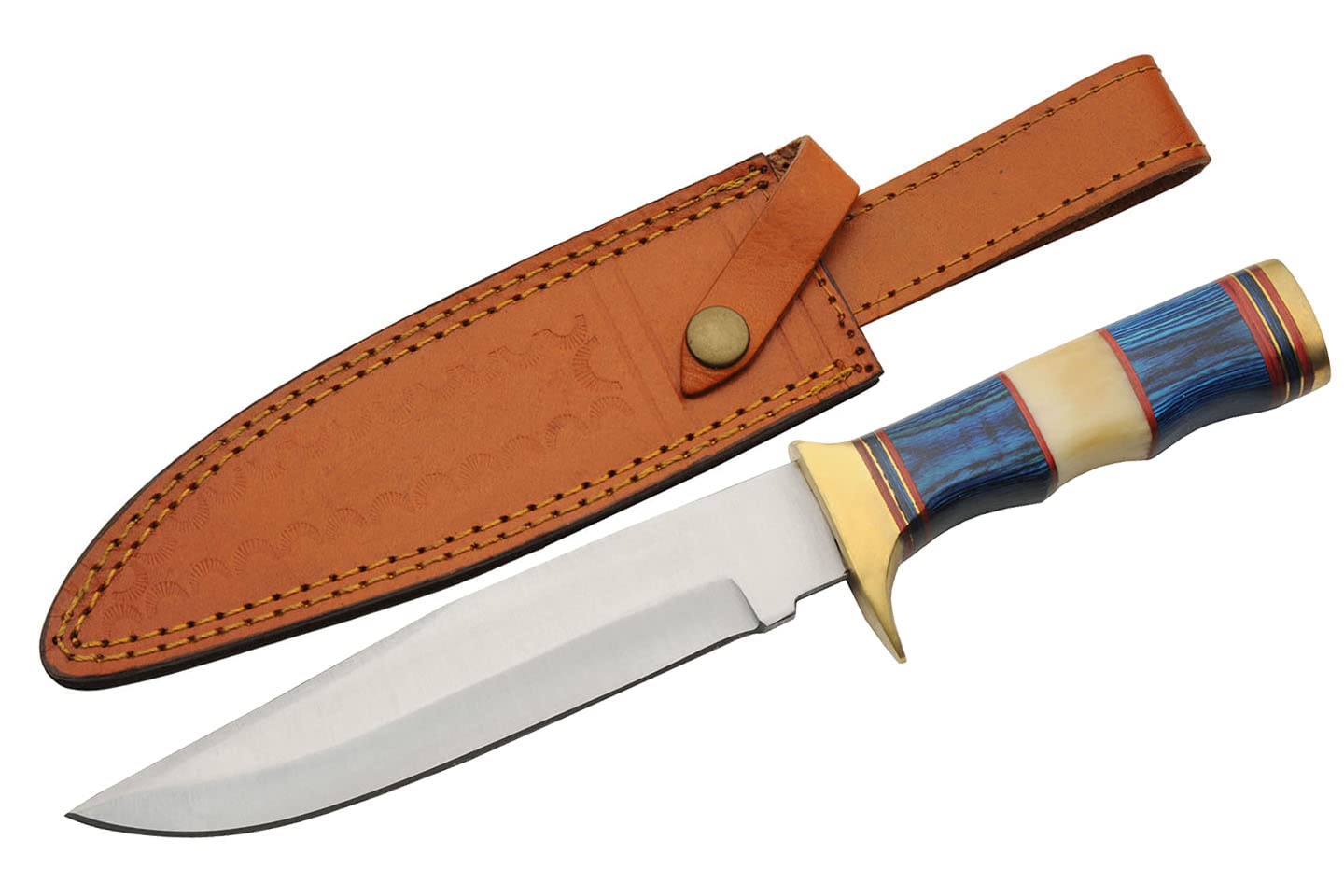 Sailors Delight Wood & Bone Handle 12.5″ Stainless Steel Hunting Knife