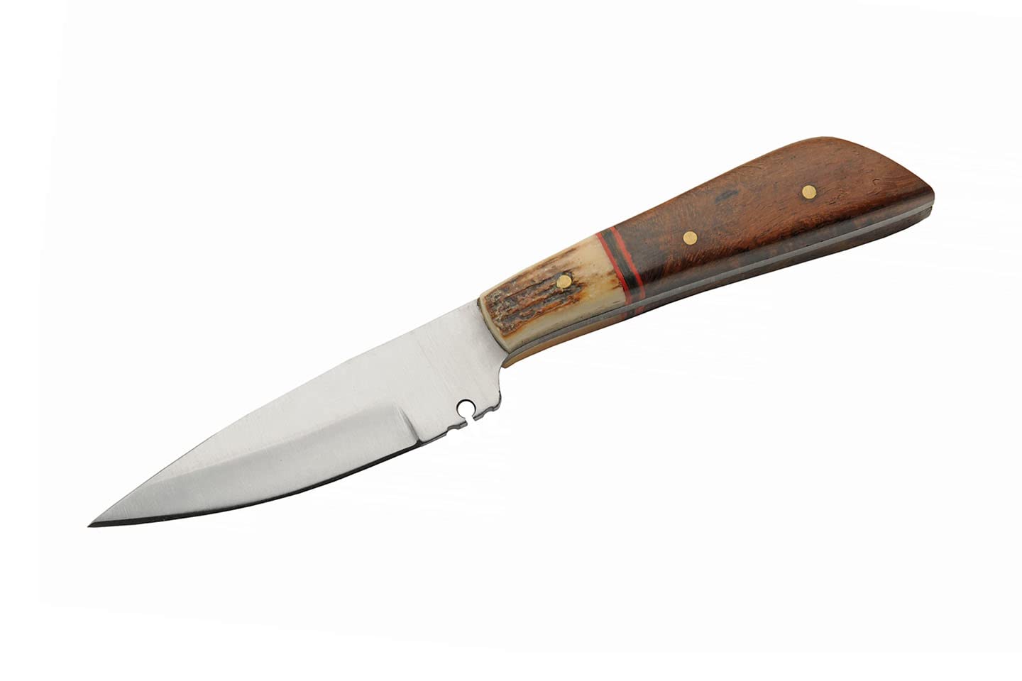 Little Stag Bone/Wood Handle 5.75″ Stainless Steel Hunting Knife