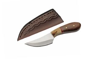 little doe bone/wood handle 4.75″ stainless steel hunting knife