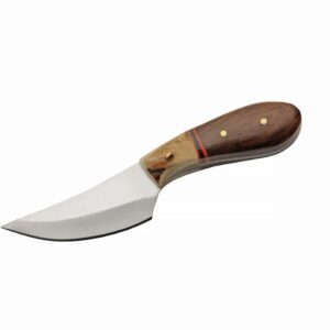 Little Doe Bone/Wood Handle 4.75″ Stainless Steel Hunting Knife