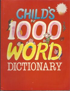 child's 1000 word dictionary