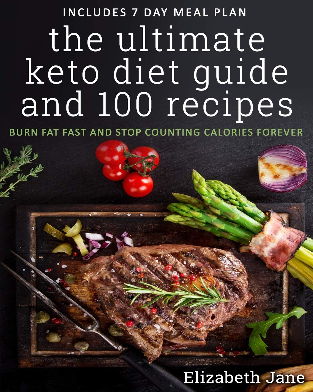 The Ultimate Keto Diet Guide & 100 Recipes: Bonus 7 Day Meal Planner - Burn Fat Fast & Stop Counting