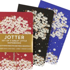 Falling Blossoms Jotter Notebooks (Set of 3)