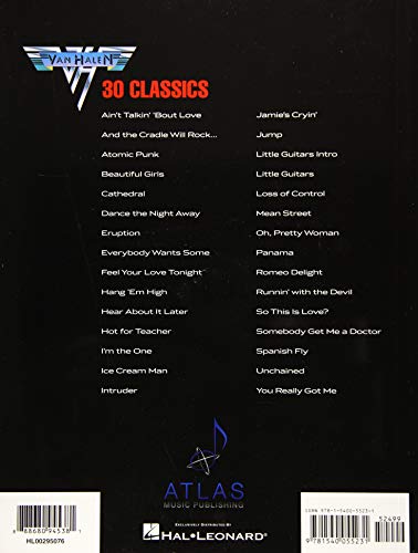 Van Halen - 30 Classics: Updated Edition (Guitar Recorded Versions)