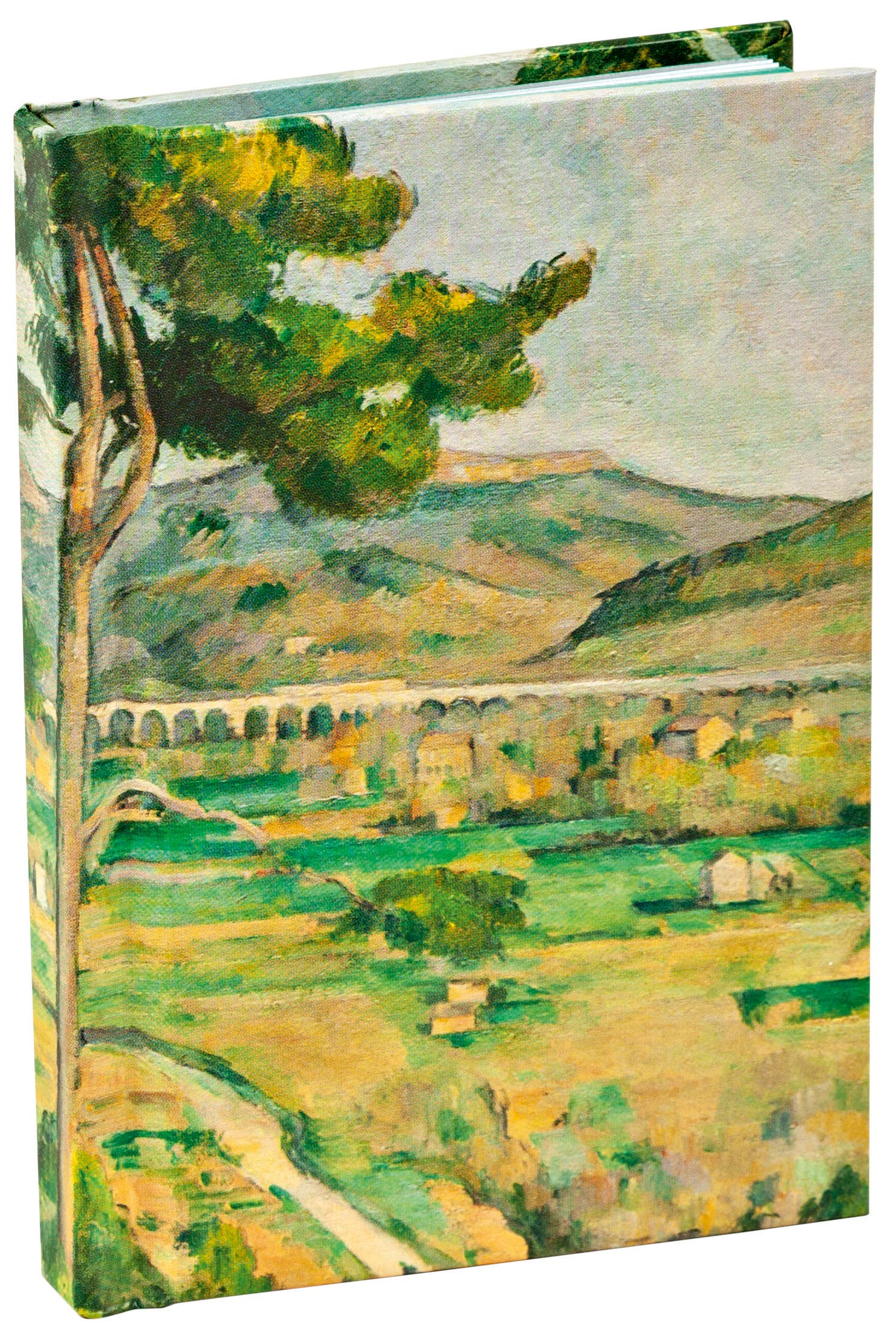 teNeues - Mini Notebook: Paul Cezanne Mont Sainte-Victoire, Hardcover, 120 Dot-Grid Pages with Lay Flat Binding: Pocket Size Mini Hardcover Notebook with Painted Edge Paper