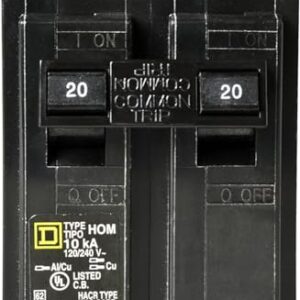 Square D - HOM220CP Homeline 20 Amp Two-Pole Circuit Breaker