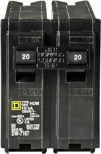 Square D - HOM220CP Homeline 20 Amp Two-Pole Circuit Breaker