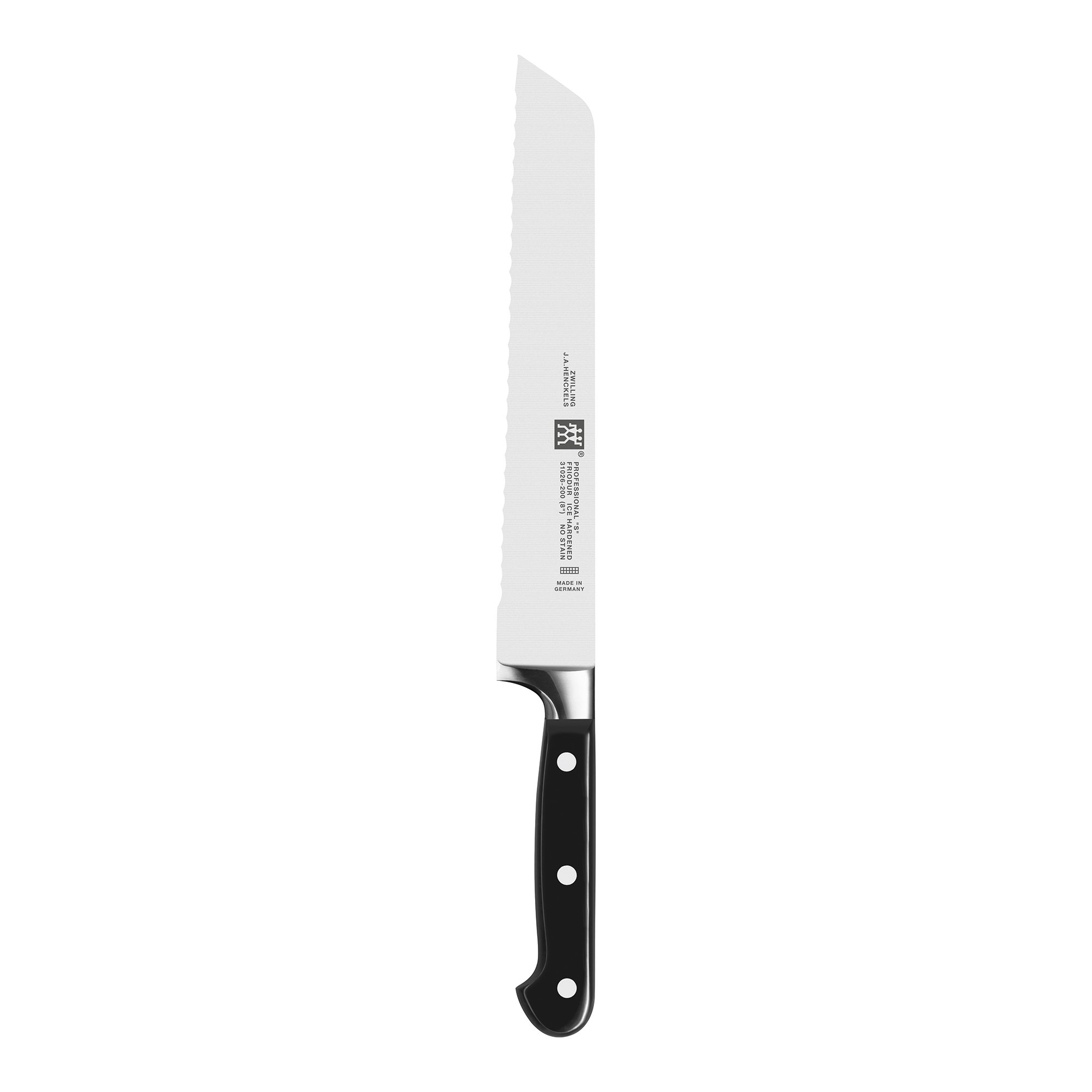 ZWILLING Professional S 8-inch Razor-Sharp German Bread Knife, Made in Company-Owned German Factory with Special Formula Steel perfected for almost 300 Years, Dishwasher Safe