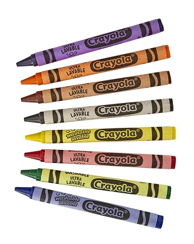 Crayola Washable Crayons, School Supplies, 24 Count