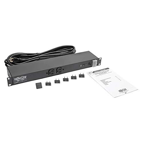 Tripp Lite 12-Outlet Rackmount PDU Isobar Surge Protector Power Strip, 15A, 3840 Joules, 15ft Cord with 5-15P Plug, 1U Rack-Mount, Lifetime Manufacturer's Warranty & $25,000 Insurance (ISOBAR12ULTRA)