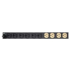 Tripp Lite 12-Outlet Rackmount PDU Isobar Surge Protector Power Strip, 15A, 3840 Joules, 15ft Cord with 5-15P Plug, 1U Rack-Mount, Lifetime Manufacturer's Warranty & $25,000 Insurance (ISOBAR12ULTRA)