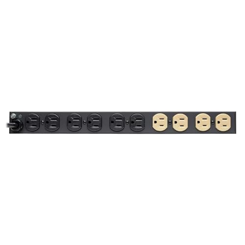 Tripp Lite 12-Outlet Rackmount PDU Isobar Surge Protector Power Strip, 15A, 3840 Joules, 15ft Cord with 5-15P Plug, 1U Rack-Mount, Lifetime Manufacturer's Warranty & $25,000 Insurance (ISOBAR12ULTRA)