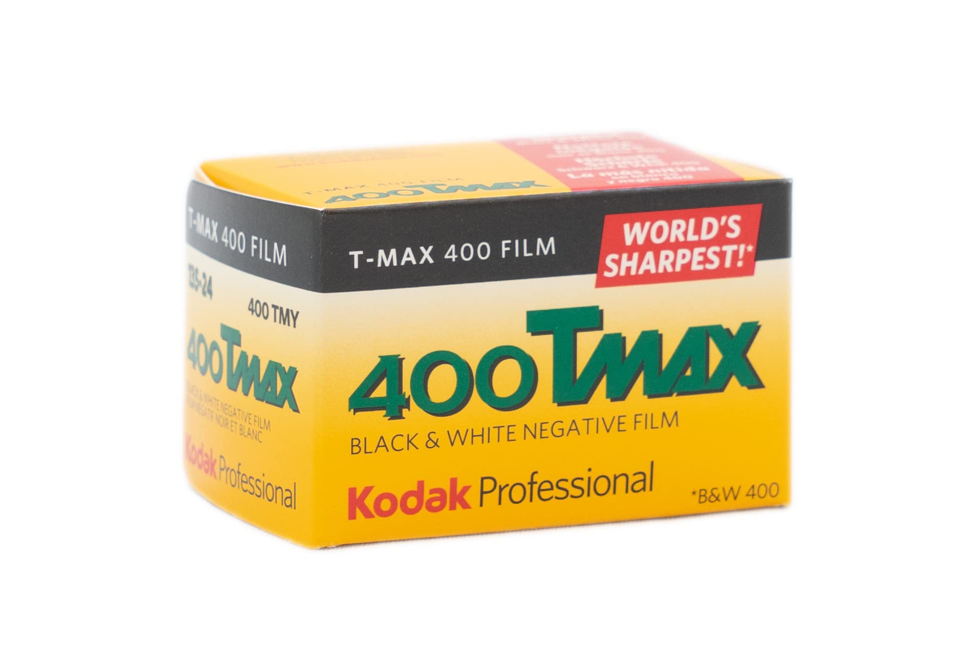 Kodak T-MAX 400 Speed 24 Exposure Professional Black & White 35mm Film