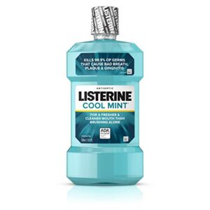 listerine antiseptic mouthwash, 500ml cool mint cool mint (pack of 3)