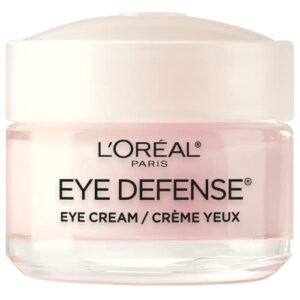 l'oreal paris dermo-expertise eye defense eye cream with caffeine and hyaluronic acid 0.5 oz