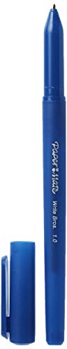 Paper Mate Write Bros Ballpoint Pens, Medium Point (1.0mm), Blue, 10 Count