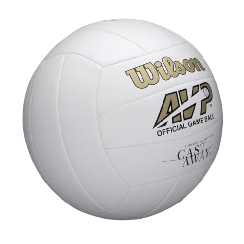 WILSON Cast Away Volleyball, White, Official