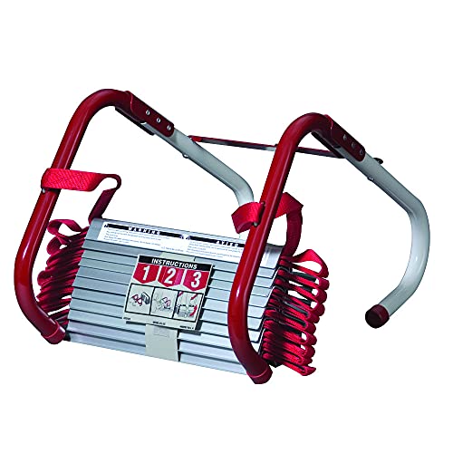 Kidde Fire Escape Ladder, 2-Story Rope Ladder, Extends to 13-Feet, Anti-Slip Rungs