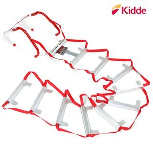 Kidde Fire Escape Ladder, 2-Story Rope Ladder, Extends to 13-Feet, Anti-Slip Rungs