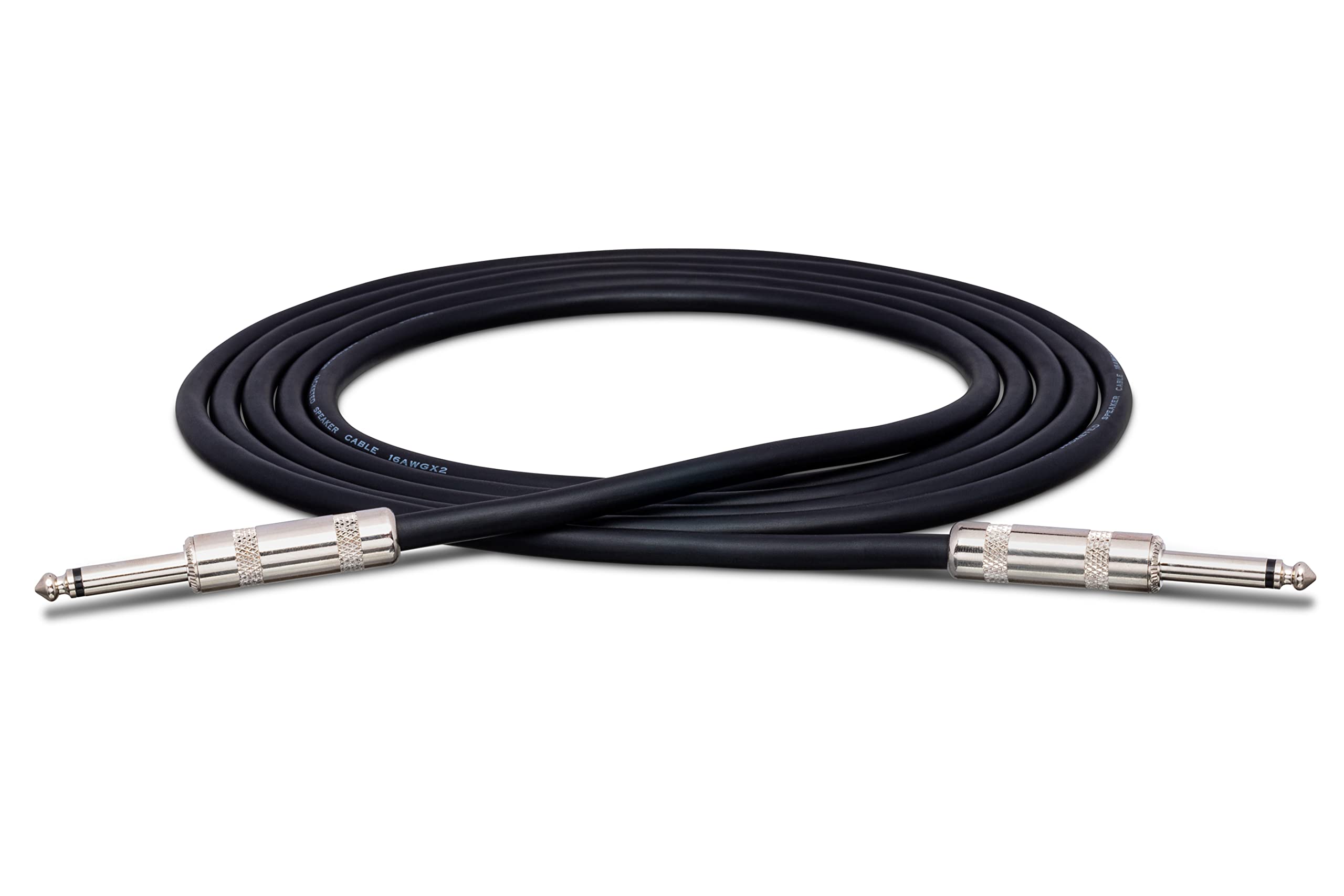 Hosa SKJ-603 1/4" TS to 1/4" TS Speaker Cable, 3 Feet Black