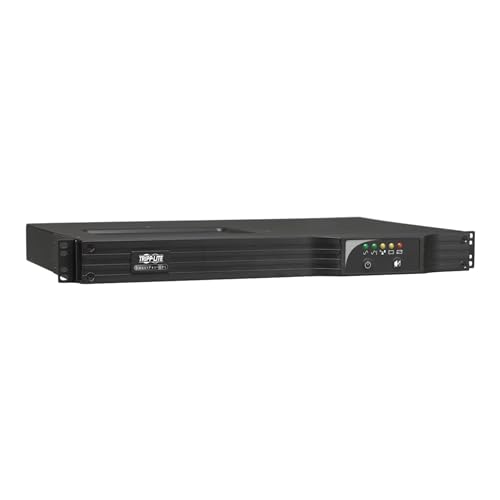 Tripp Lite 1000VA Smart UPS Back Up, Sine Wave, AVR, 120V 800W Line-Interactive, 1U Rackmount, USB, DB9, ENERGY STAR, 2 & 3 Year Warranties, $250,000 Insurance (SMART1000RM1U)