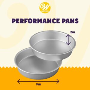 Wilton Performance Pans Aluminum Round Cake Pan, 9 x 2 in., Pack of 2