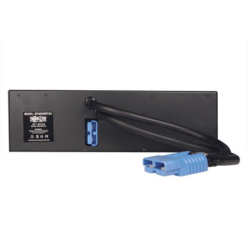 Tripp Lite 48V Extended Battery Pack Module EBM, 3U Rackmount Hardware Included, Daisychain Option, Heavy-Gauge Cabling Included, 2-Year Warranty (BP48V60RT-3U)