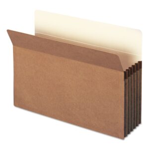 Smead File Pocket, Straight-Cut Tab, 5-1/4" Expansion, Legal Size, Redrope, 50 per Carton (74810)