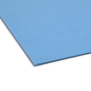 Smead Colored File Folder, 1/3-Cut Tab, Legal Size, Blue, 100 per Box (17043)