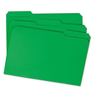 Smead File Folder, Reinforced 1/3-Cut Tab, Legal Size, Green, 100 per Box (17134)