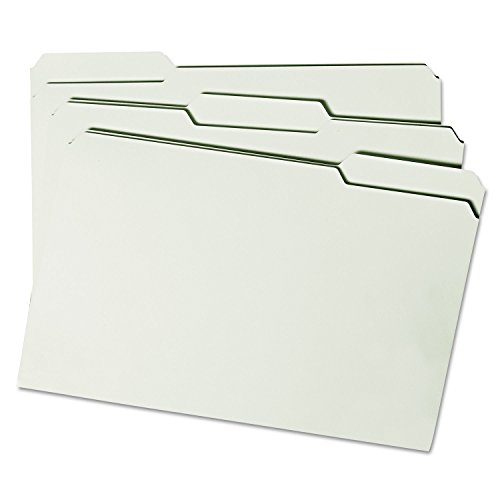 Smead Pressboard File Folder, 1/3-Cut Tab, 2" Expansion, Legal Size, Gray/Green, 25 per Box (18234)