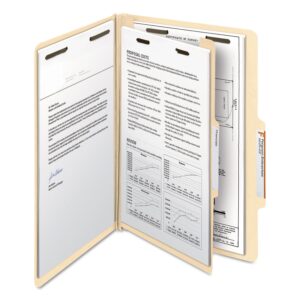 Smead Classification File Folder, 1 Divider, 2" Expansion, 2/5-Cut Tab, Legal Size, Manila, 10 per Box (18700)