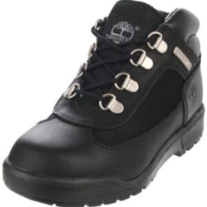 Timberland Euro Hiker Leather and Fabric Boot (Toddler/Little Kid/Big Kid),Black,3.5 M US Big Kid