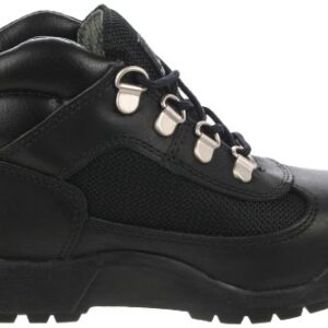 Timberland Euro Hiker Leather and Fabric Boot (Toddler/Little Kid/Big Kid),Black,3.5 M US Big Kid