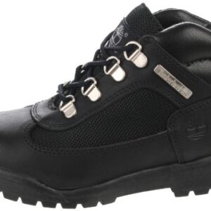 Timberland Euro Hiker Leather and Fabric Boot (Toddler/Little Kid/Big Kid),Black,3.5 M US Big Kid